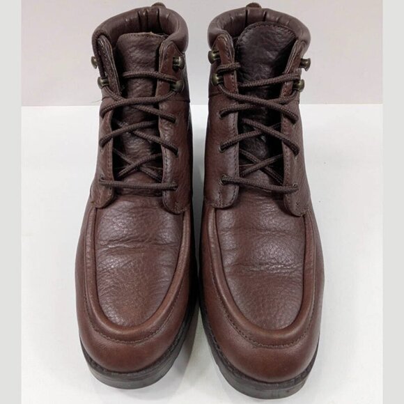 Danexx Stanford Ankle Boot Womens 5.5M Brown Leather Lace Up Bootie Active - Picture 2 of 6